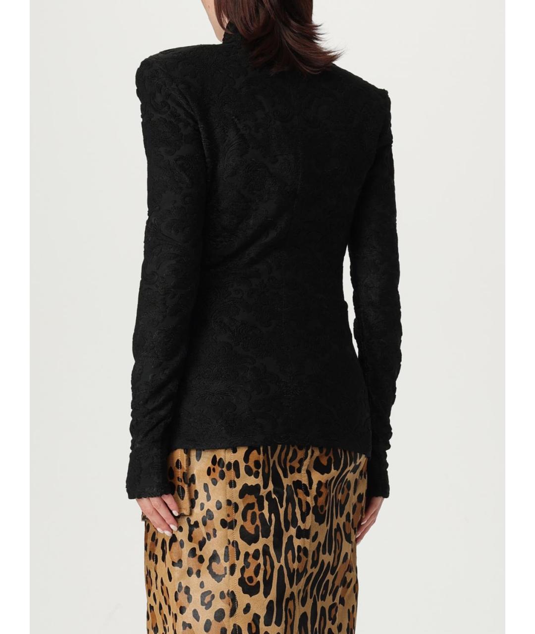 BALMAIN Черная вискозная блузы, фото 3