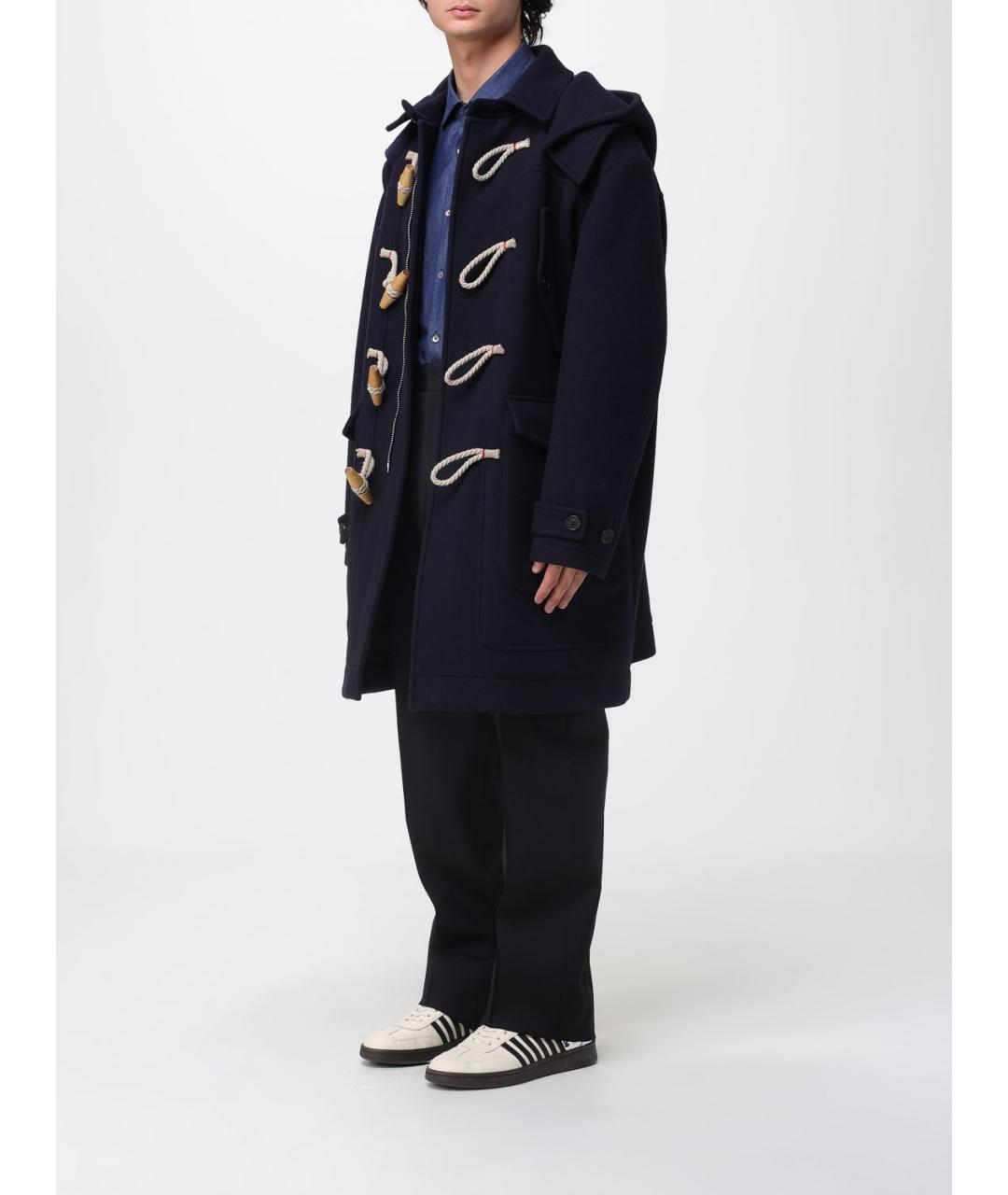 DSQUARED2 Синее шерстяное пальто, фото 4