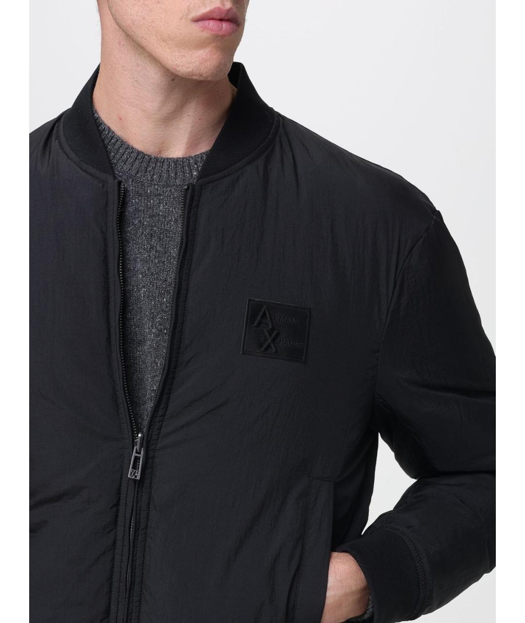 ARMANI EXCHANGE Черная полиэстеровая куртка, фото 4