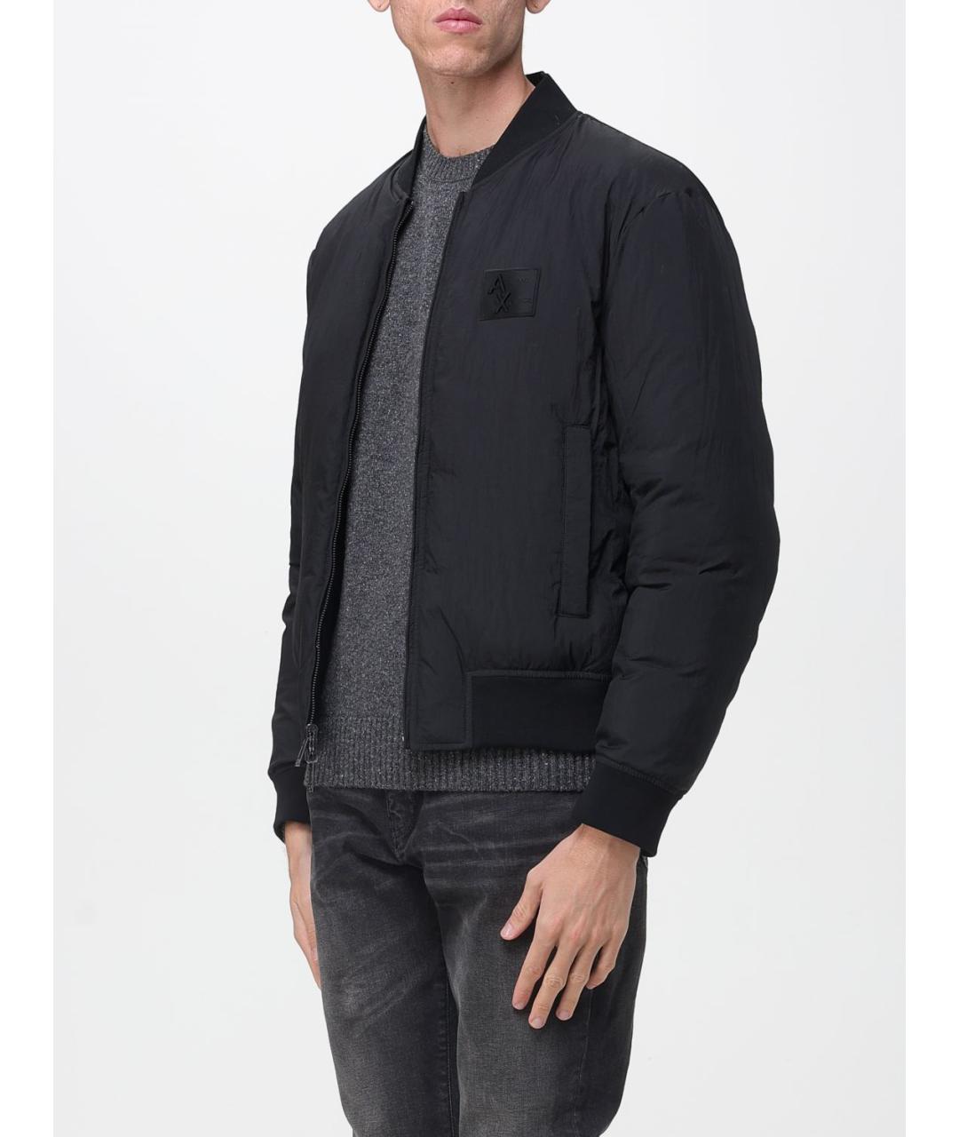 ARMANI EXCHANGE Черная полиэстеровая куртка, фото 3