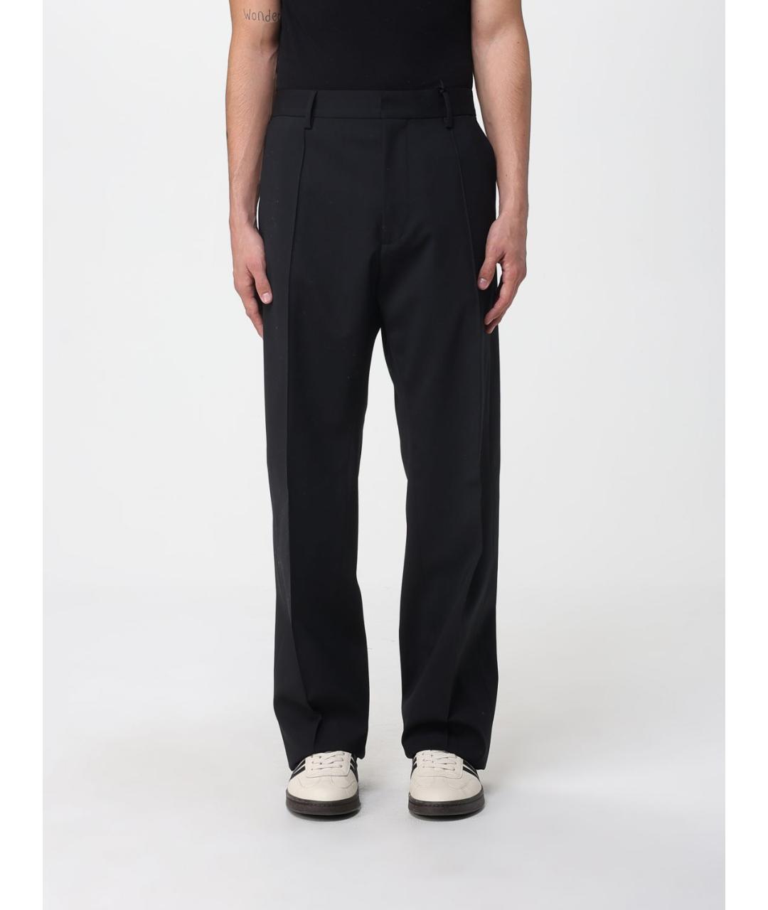 DSQUARED2 Черные шерстяные повседневные брюки, фото 4