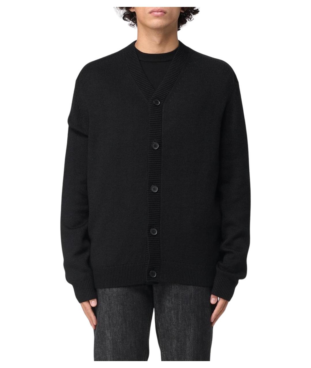ARMANI EXCHANGE Черный шерстяной кардиган, фото 1