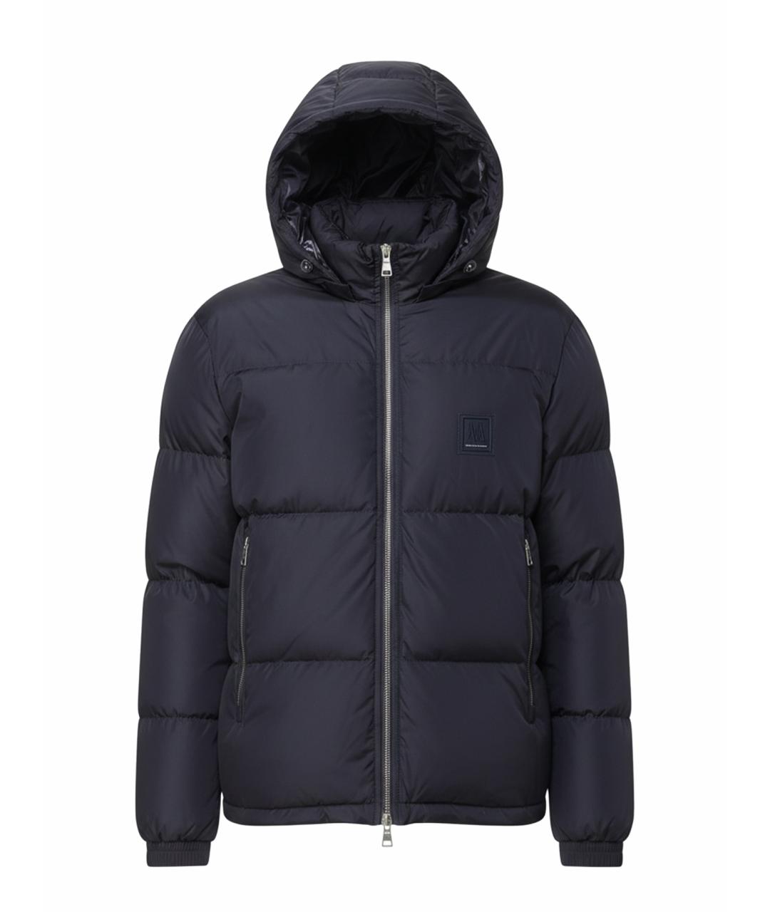 ARMANI EXCHANGE Синий полиамидовый пуховик, фото 1