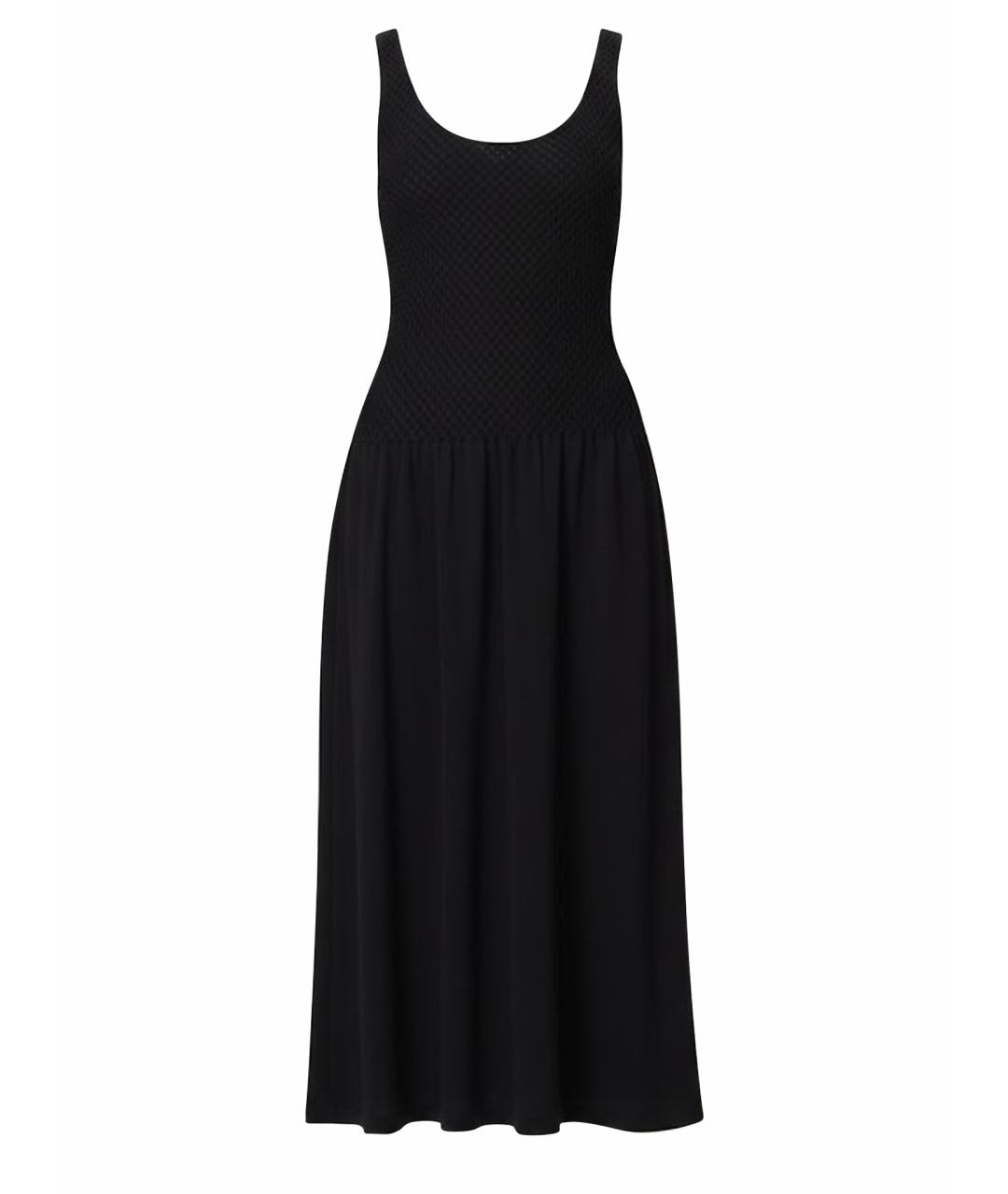 THEORY Черное хлопковое повседневное платье, фото 1