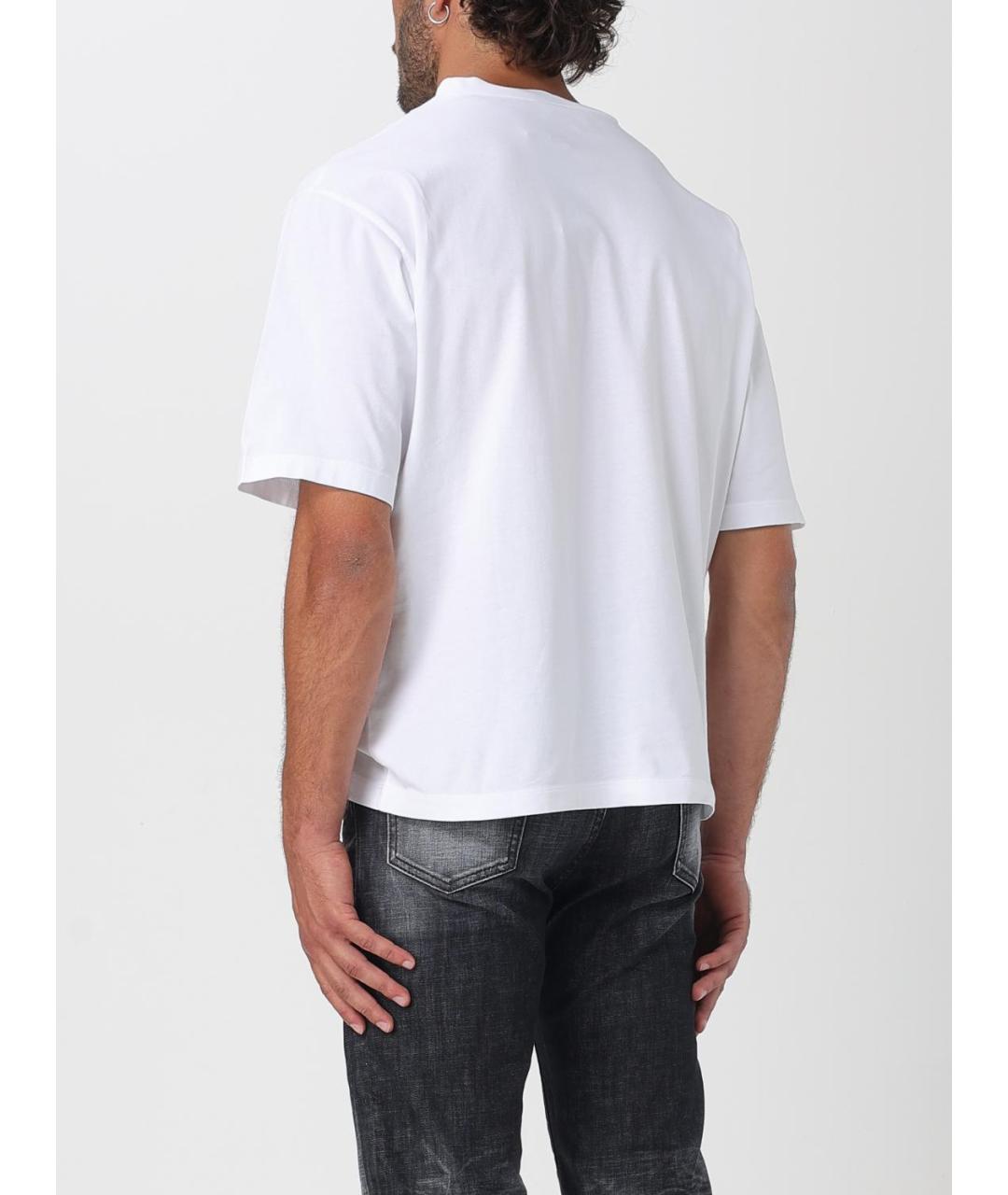 DSQUARED2 Белая хлопковая футболка, фото 3