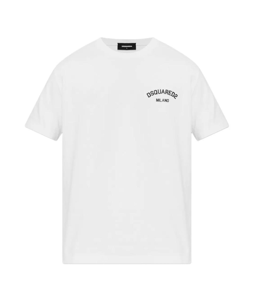 DSQUARED2 Белая хлопковая футболка, фото 1