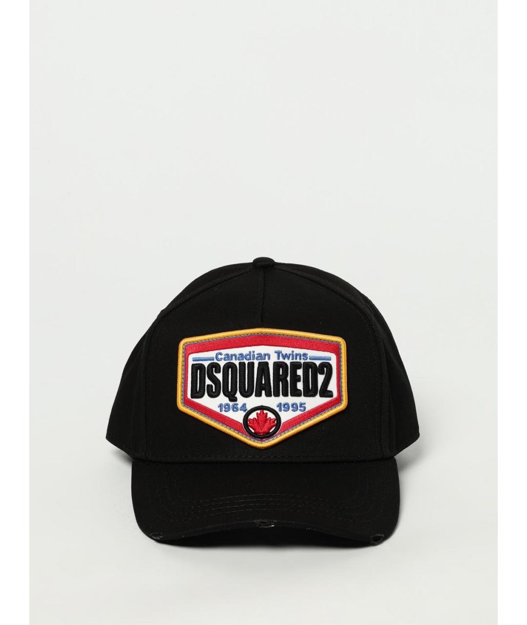 DSQUARED2 Черная хлопковая кепка/бейсболка, фото 2