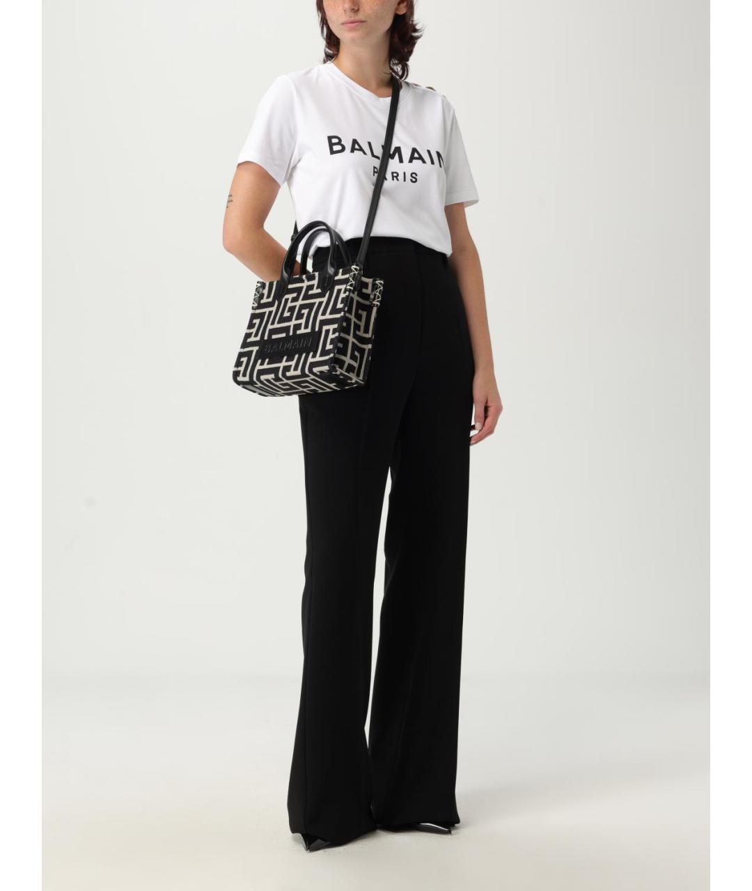BALMAIN Черная хлопковая сумка через плечо, фото 2