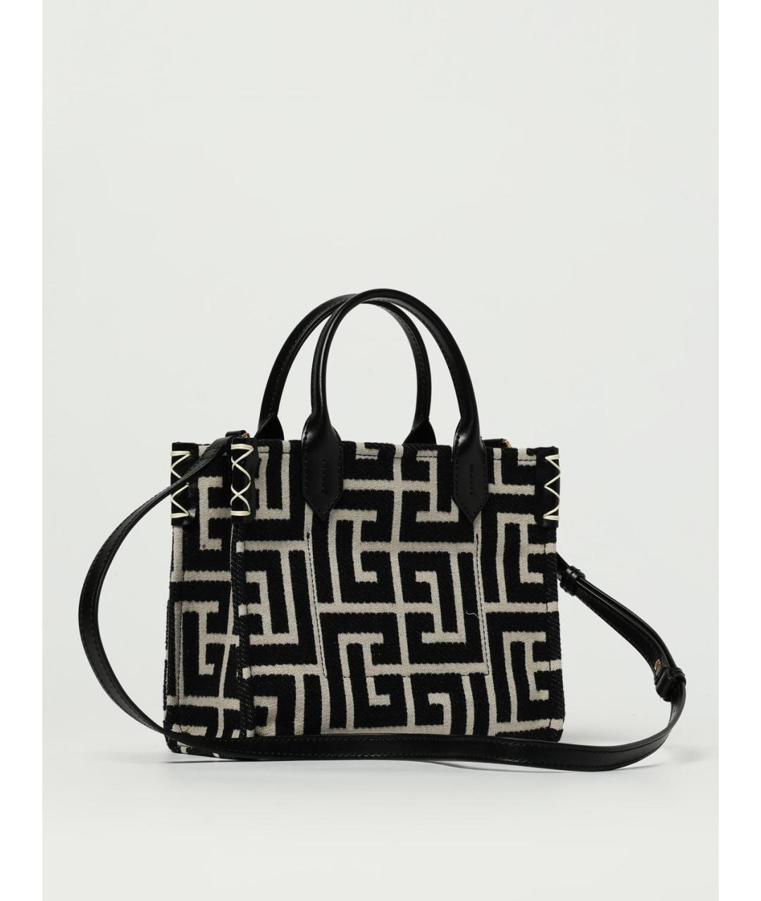 BALMAIN Черная хлопковая сумка через плечо, фото 3