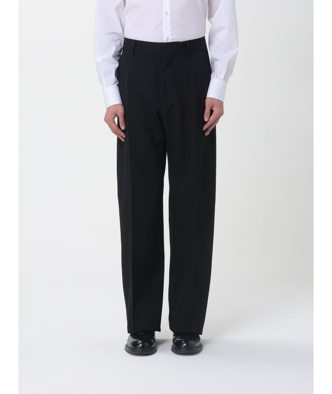 DSQUARED2 Черные шерстяные повседневные брюки, фото 4