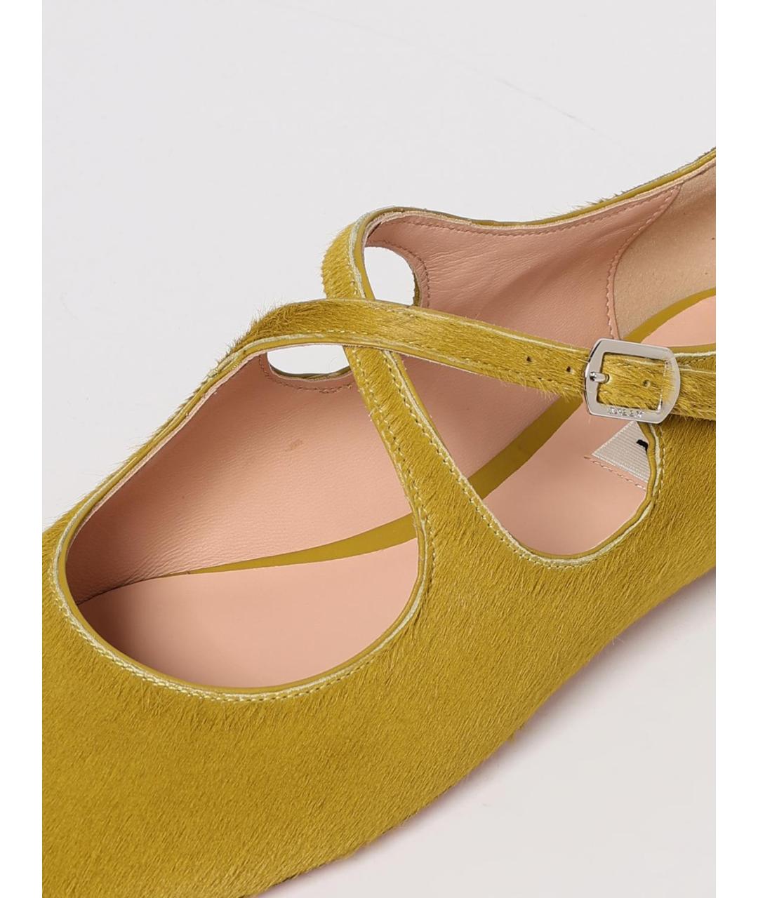 BALLY Зеленые замшевые балетки, фото 4