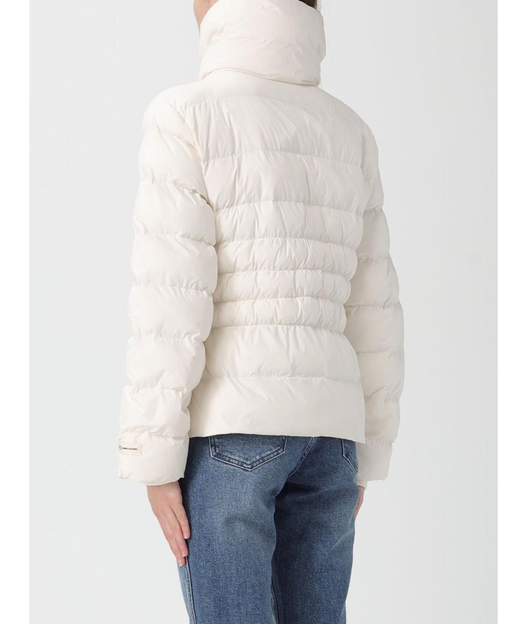 ARMANI EXCHANGE Бежевый полиамидовый пуховик, фото 3