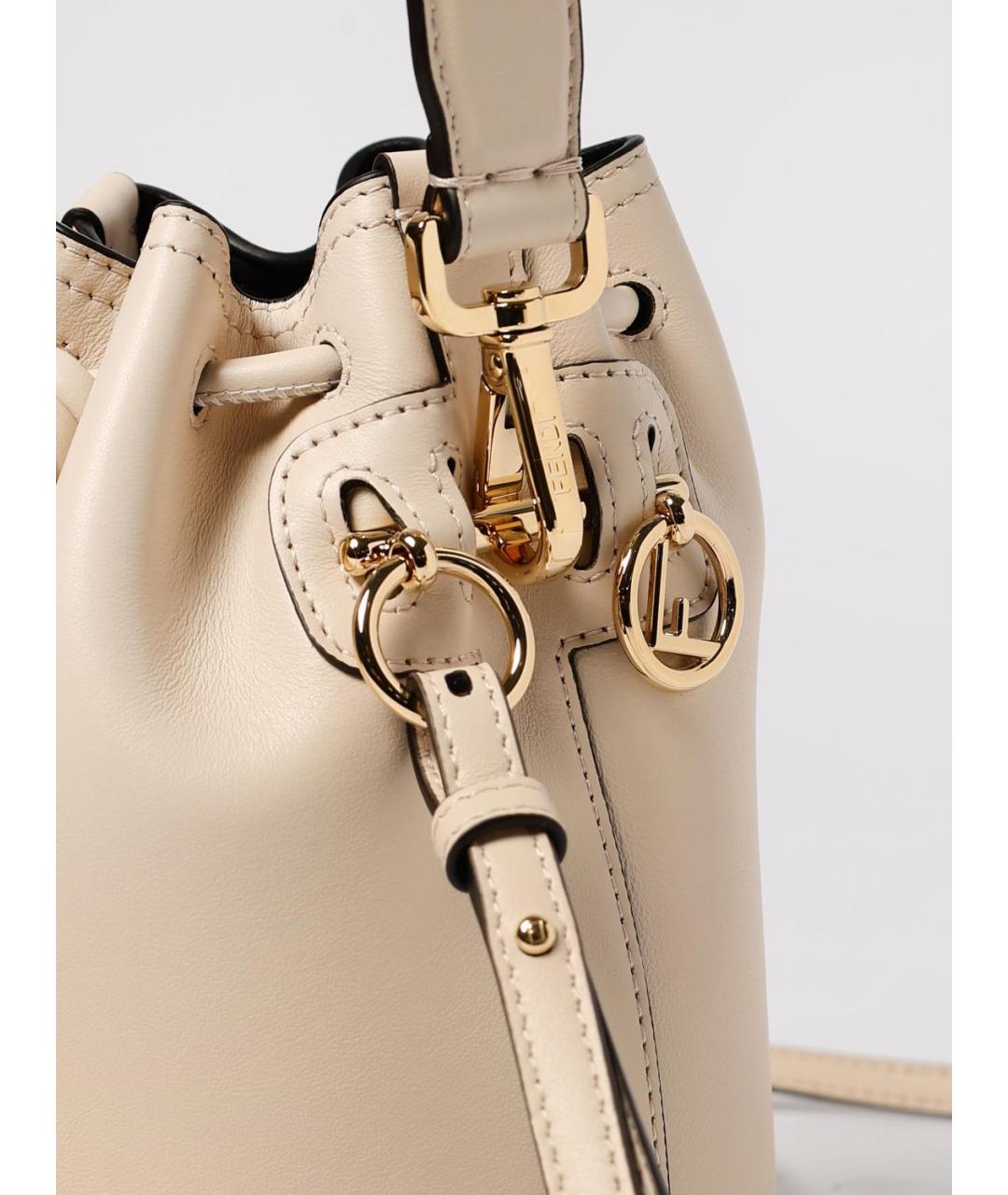 FENDI Розовая кожаная сумка через плечо, фото 4