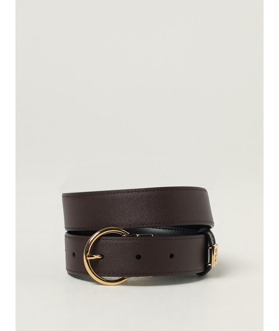 FENDI Черный кожаный ремень, фото 2