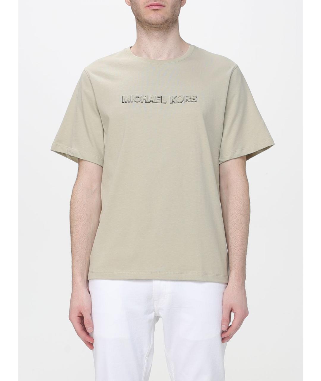 MICHAEL KORS Синяя хлопковая футболка, фото 4