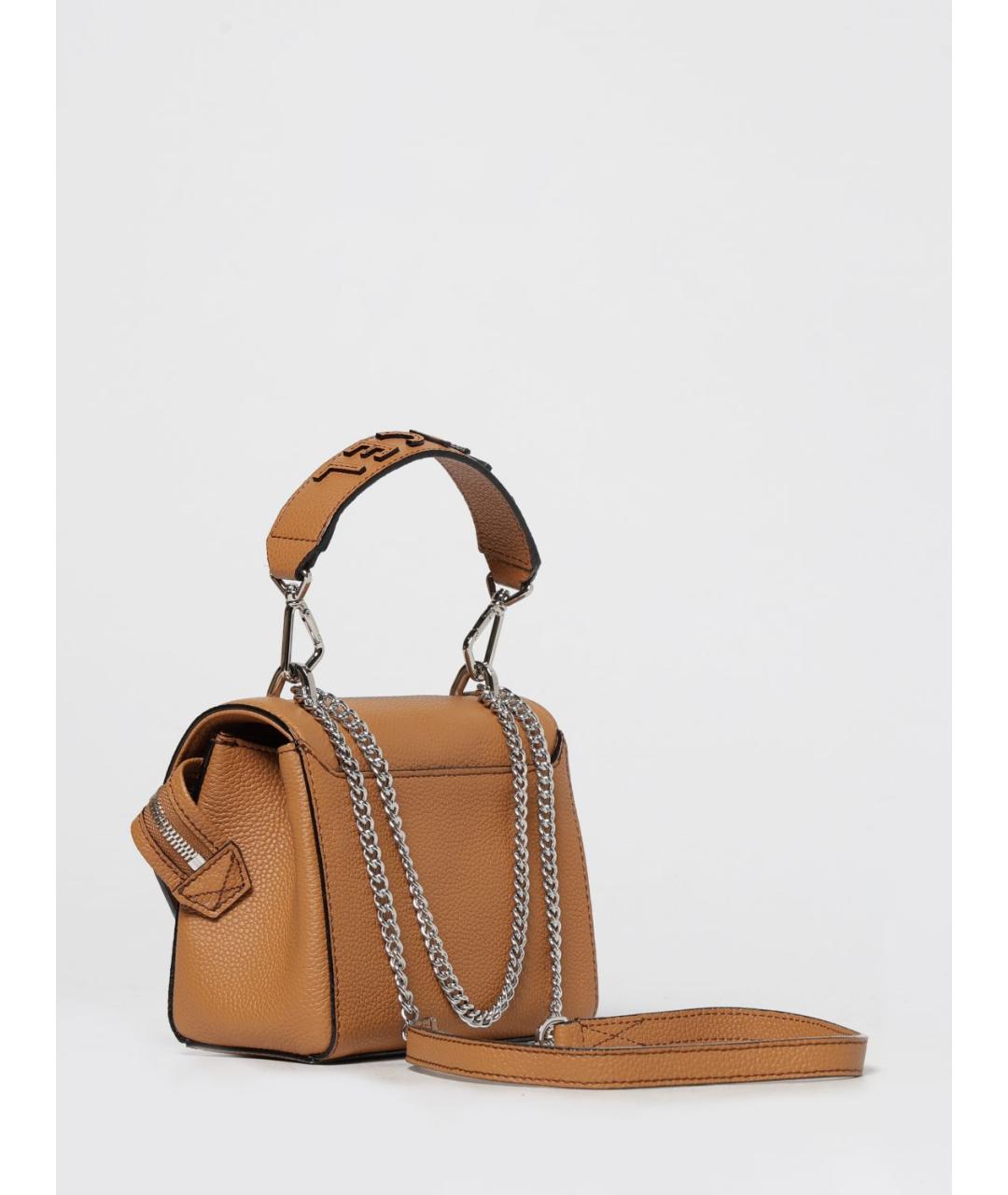 LANCEL Коричневая кожаная сумка через плечо, фото 2