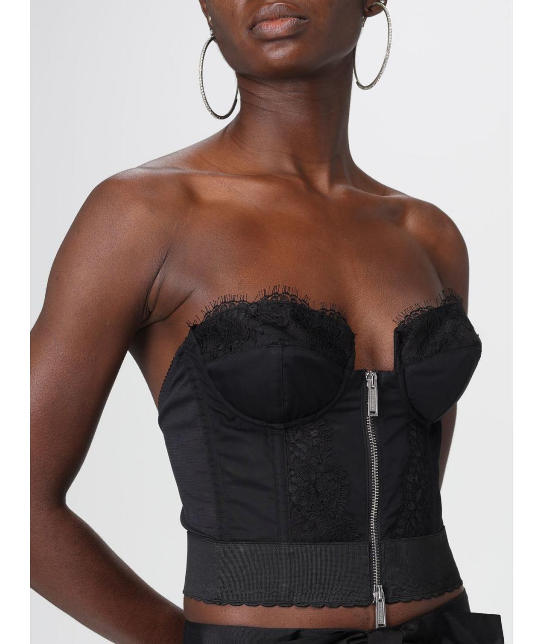 DSQUARED2 Черная хлопковая майка, фото 4