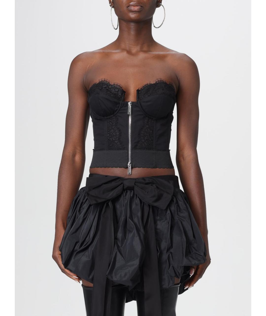 DSQUARED2 Черная хлопковая майка, фото 5