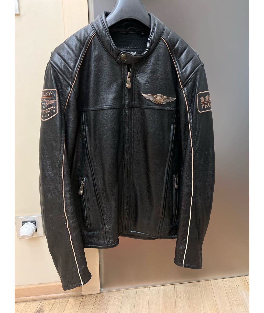 Harley Davidson Черная кожаная куртка, фото 5