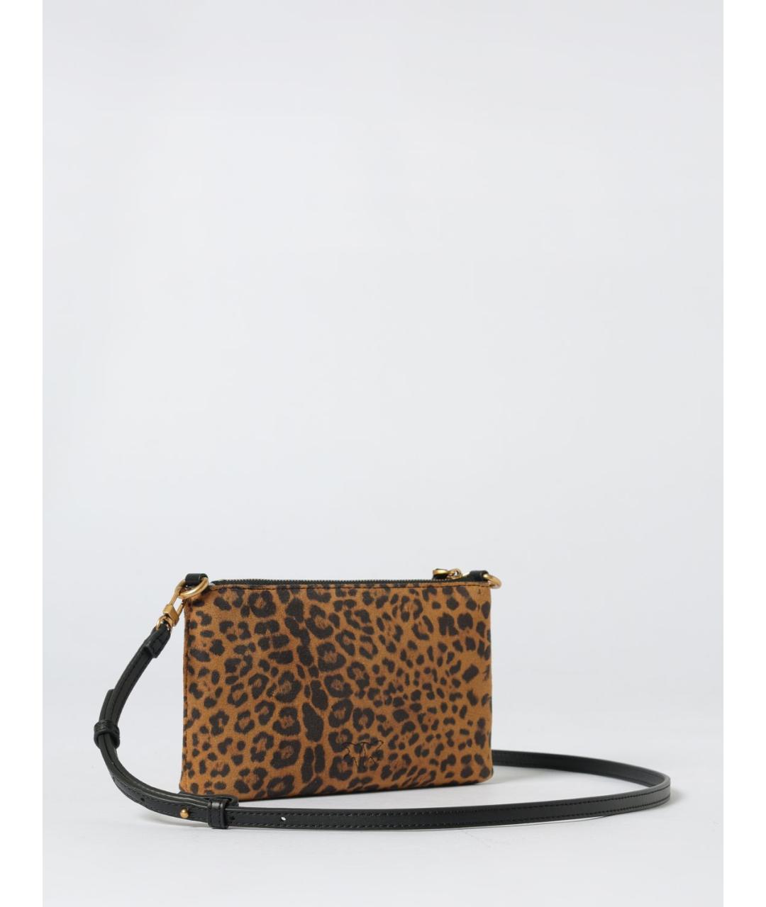 PINKO Коричневая замшевая сумка через плечо, фото 2