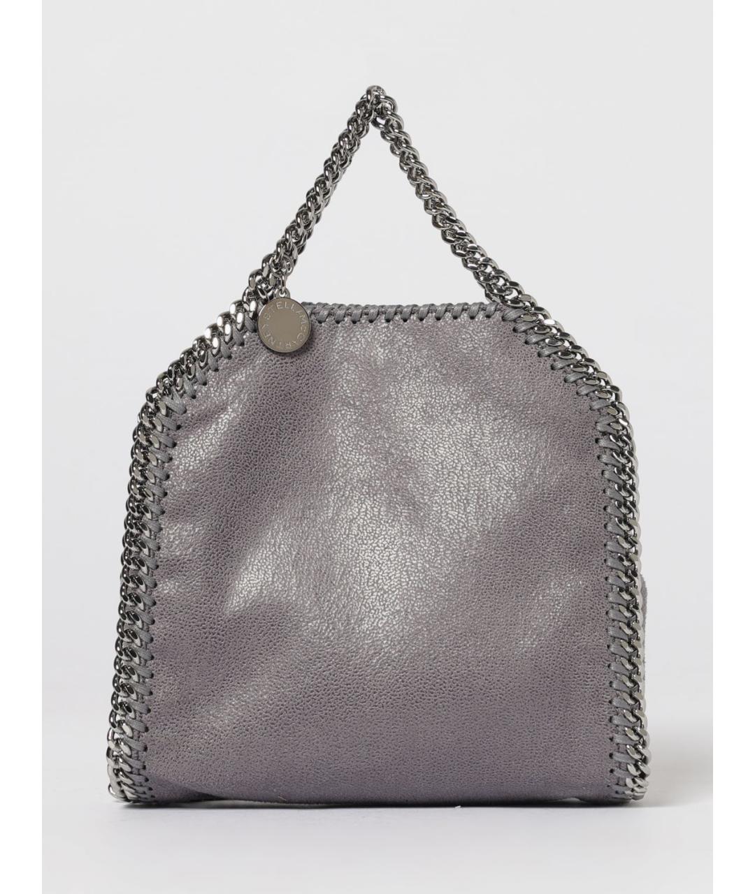 STELLA MCCARTNEY Серая тканевая сумка тоут, фото 6