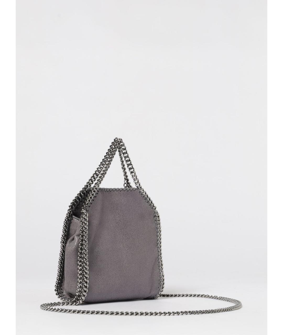 STELLA MCCARTNEY Серая тканевая сумка тоут, фото 3