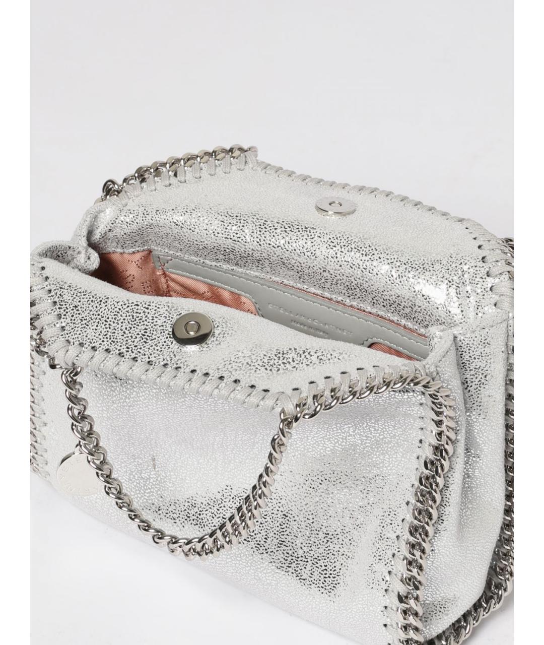 STELLA MCCARTNEY Серебряная сумка тоут из искусственной кожи, фото 5