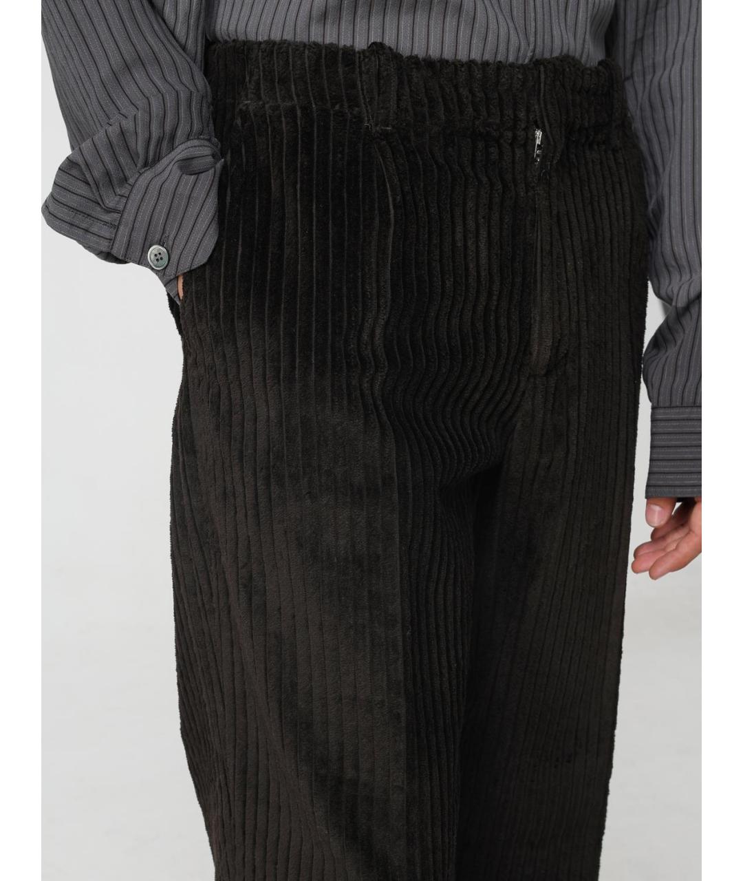 OUR LEGACY Коричневые хлопковые повседневные брюки, фото 5