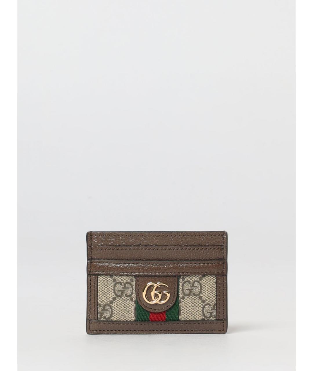 GUCCI Бежевый полиуретановый кошелек, фото 3