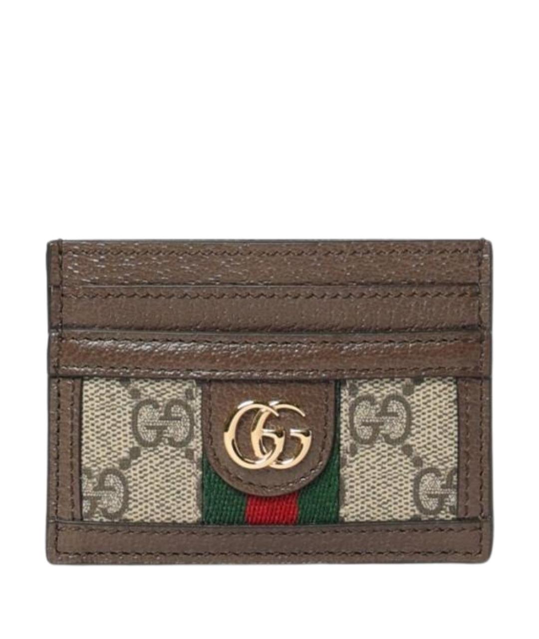 GUCCI Бежевый полиуретановый кошелек, фото 1