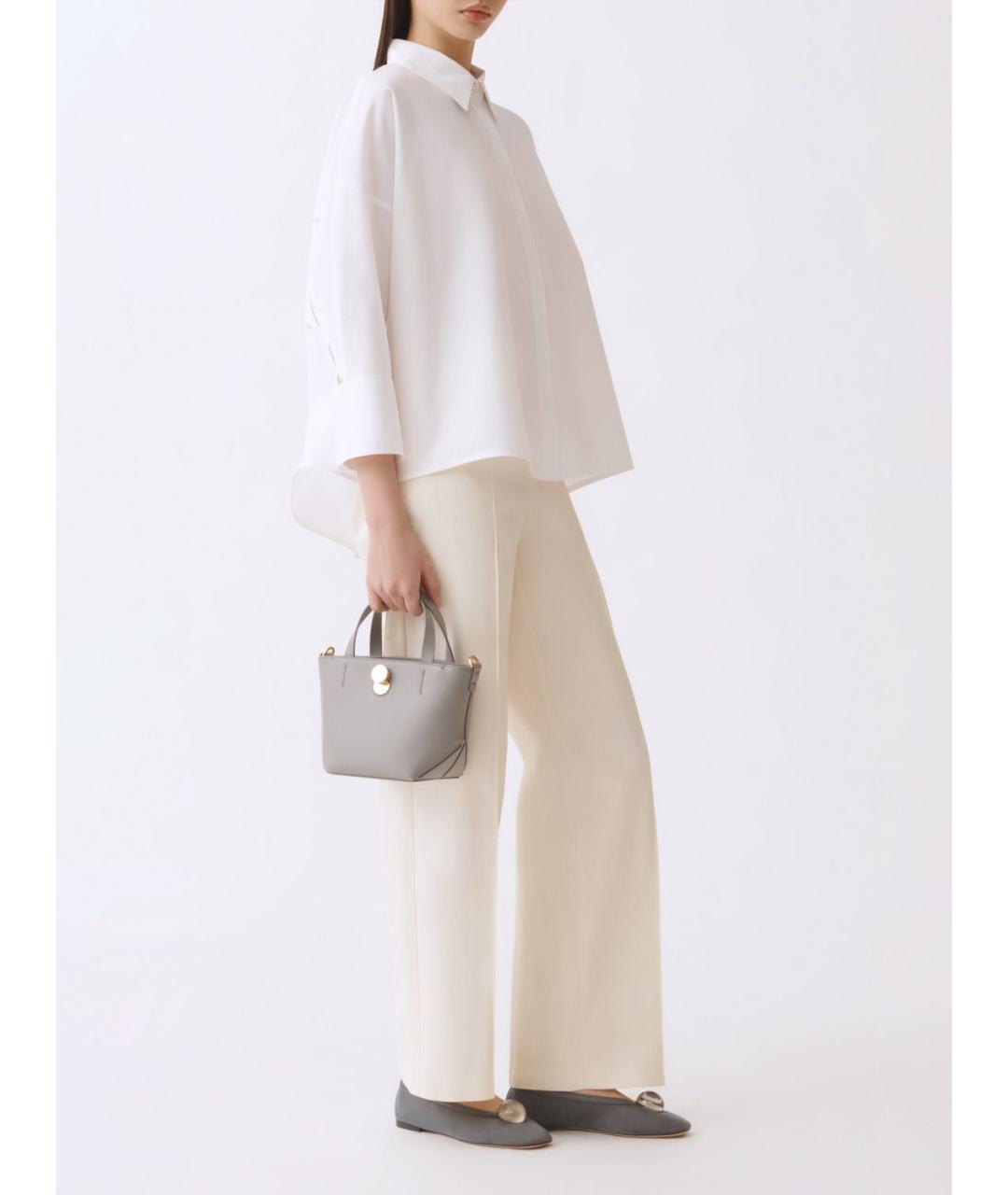 FABIANA FILIPPI Белая хлопковая рубашка, фото 2