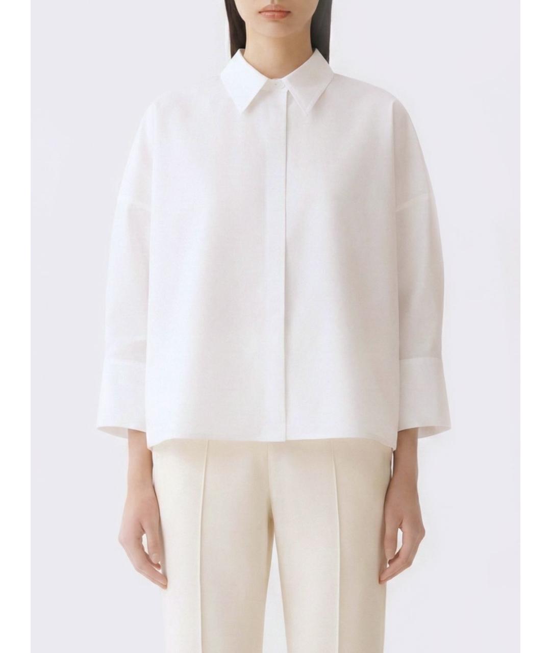 FABIANA FILIPPI Белая хлопковая рубашка, фото 5