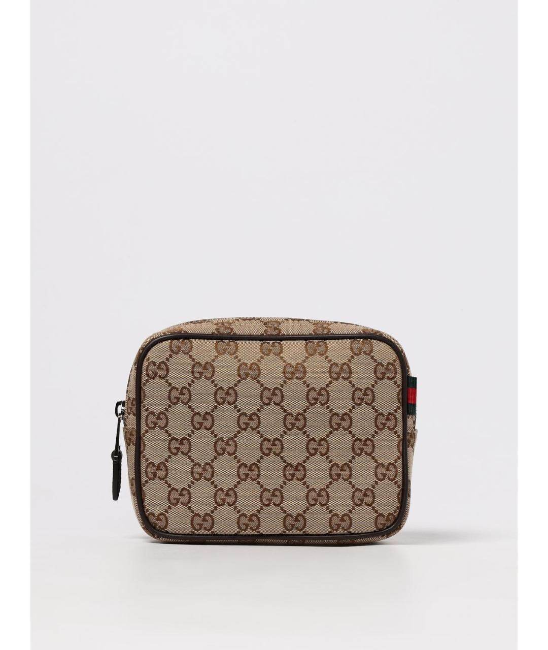 GUCCI Бежевая тканевая сумка на плечо, фото 6