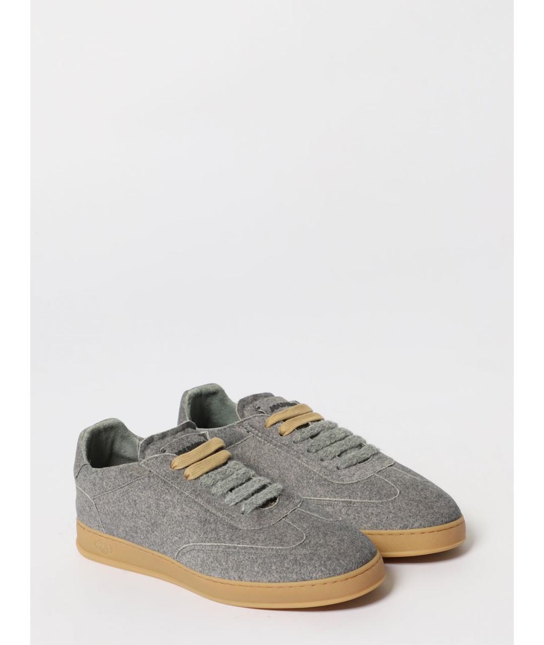 SOLDINI 80 Серые замшевые низкие кроссовки / кеды, фото 2