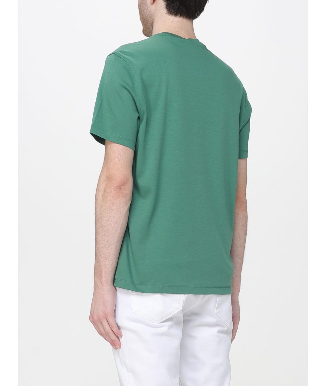 MICHAEL KORS Зеленая хлопковая футболка, фото 2