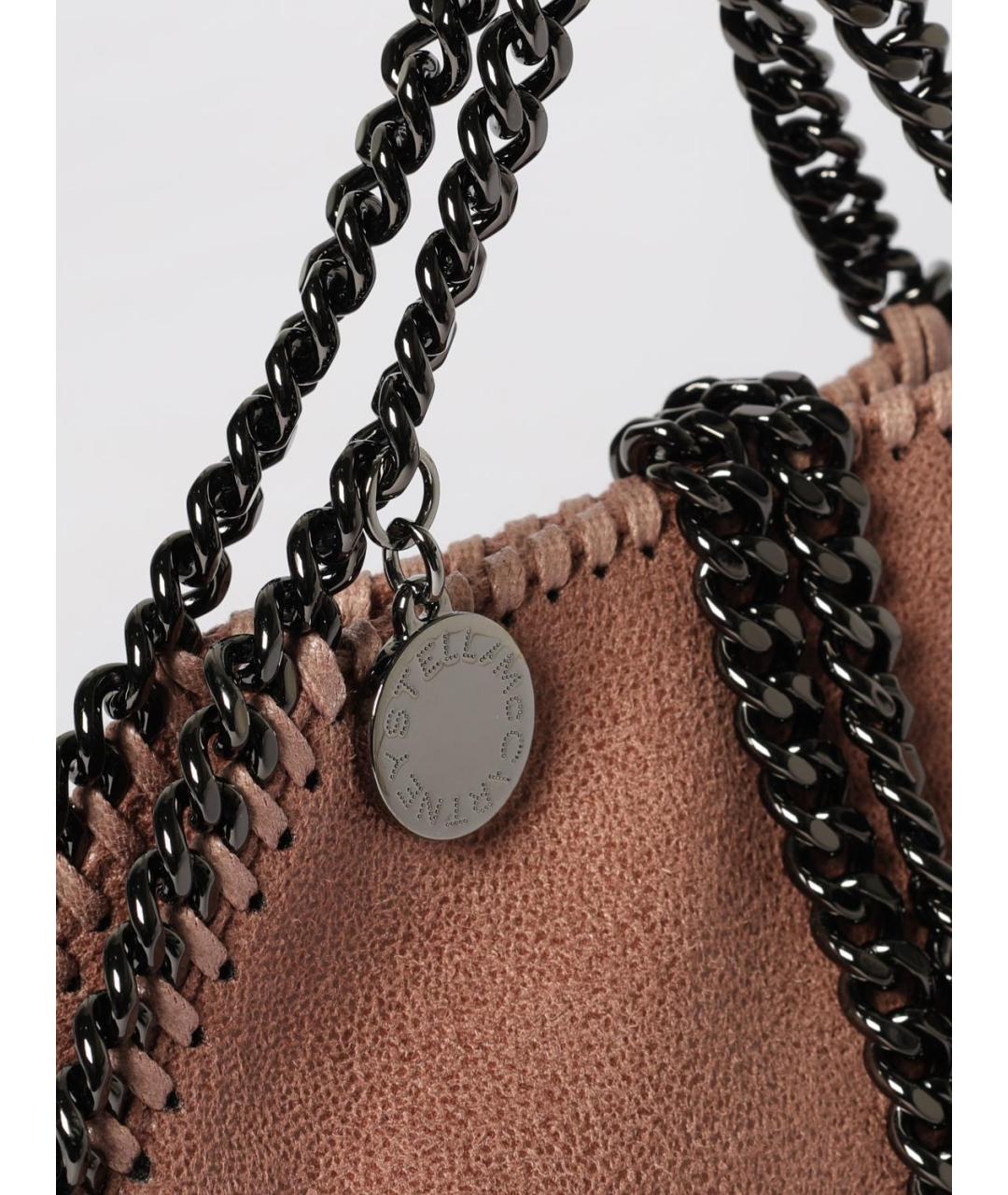 STELLA MCCARTNEY Бежевая синтетическая сумка тоут, фото 4