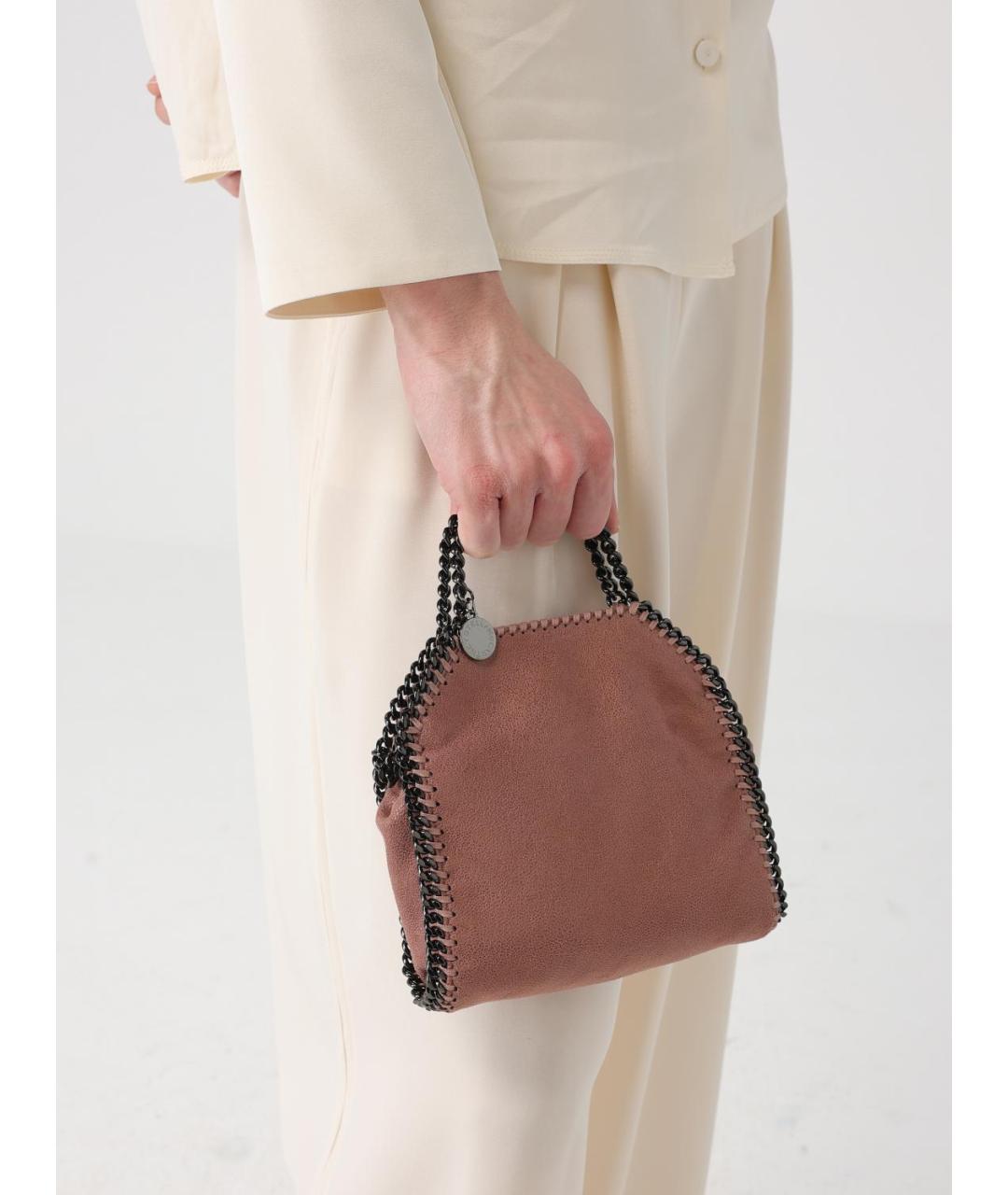 STELLA MCCARTNEY Бежевая синтетическая сумка тоут, фото 2