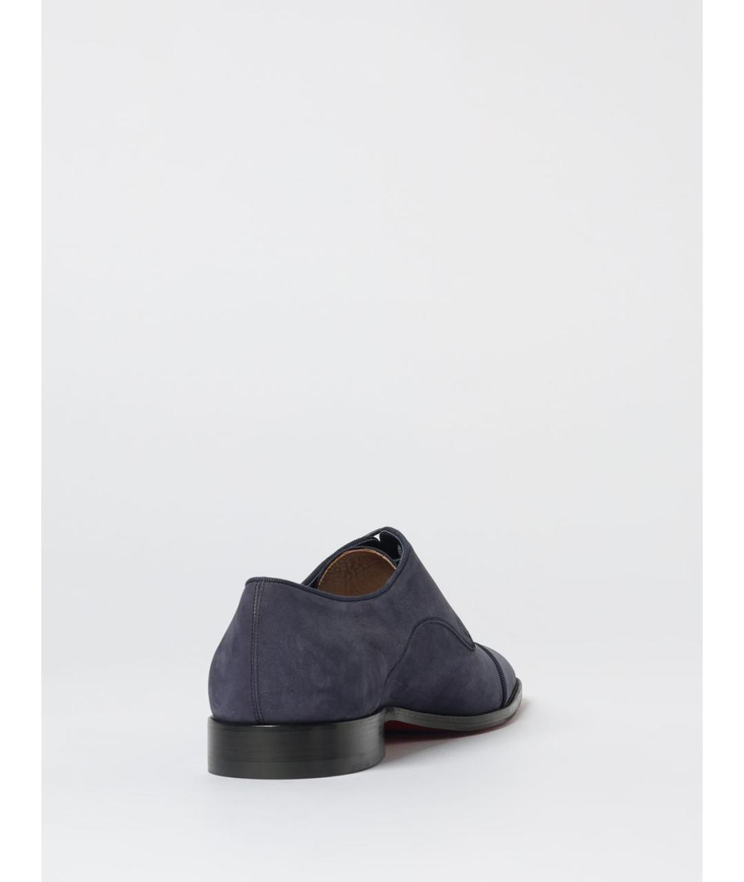 CHRISTIAN LOUBOUTIN Синие замшевые туфли, фото 3