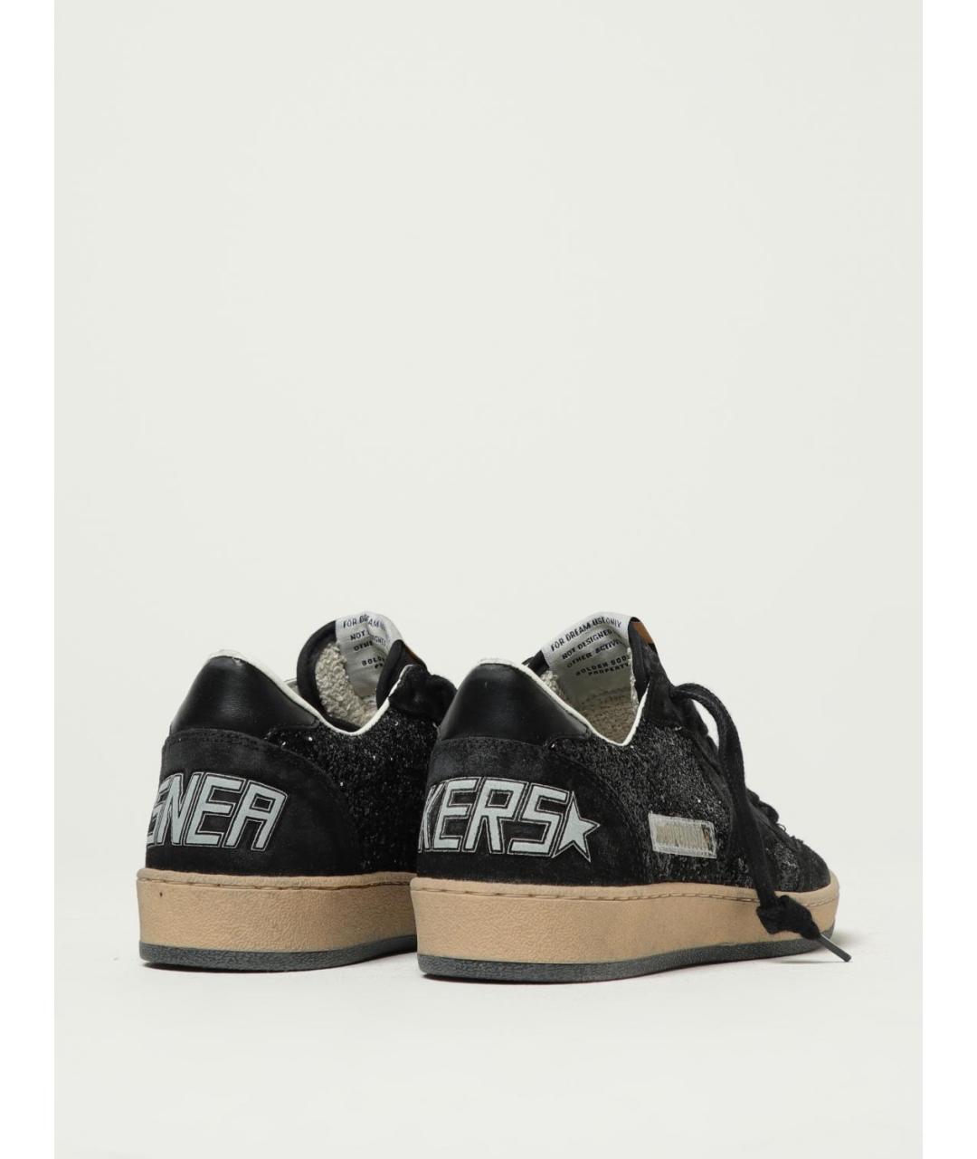 GOLDEN GOOSE DELUXE BRAND Черные кожаные кеды, фото 3