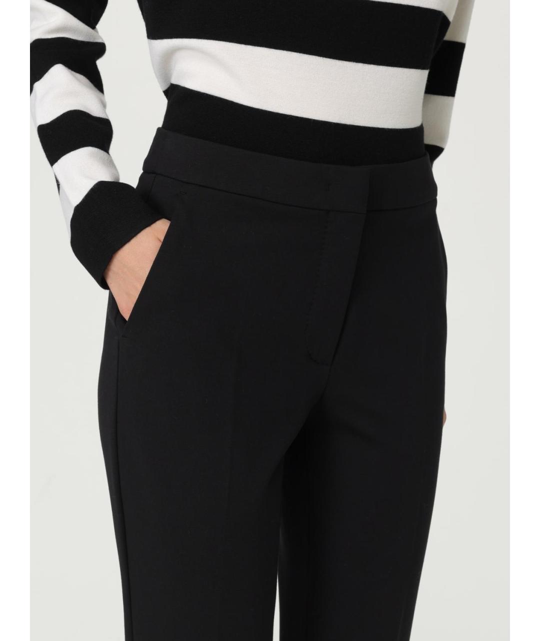 MAX MARA Черные брюки узкие, фото 5