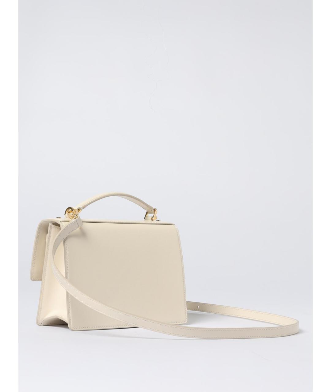 GOLDEN GOOSE DELUXE BRAND Бежевая кожаная сумка через плечо, фото 2