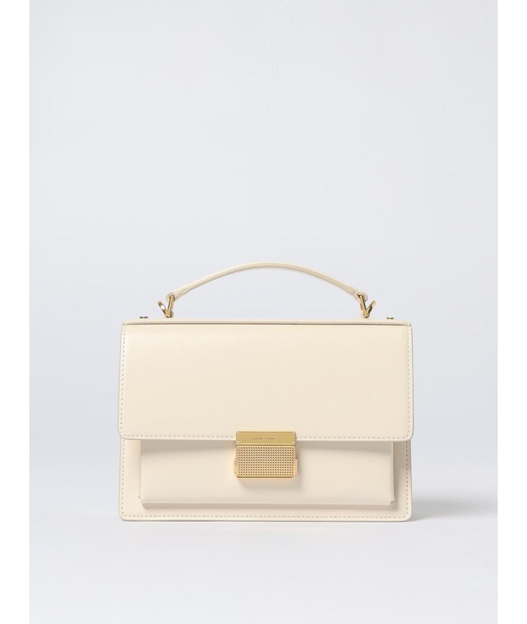 GOLDEN GOOSE DELUXE BRAND Бежевая кожаная сумка через плечо, фото 5