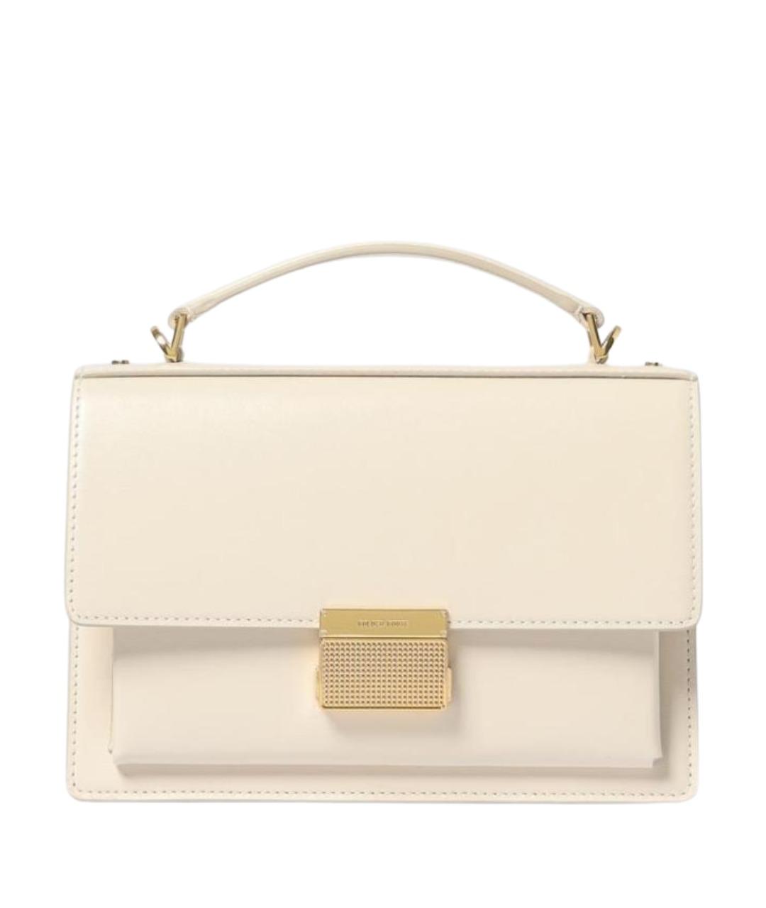 GOLDEN GOOSE DELUXE BRAND Бежевая кожаная сумка через плечо, фото 1