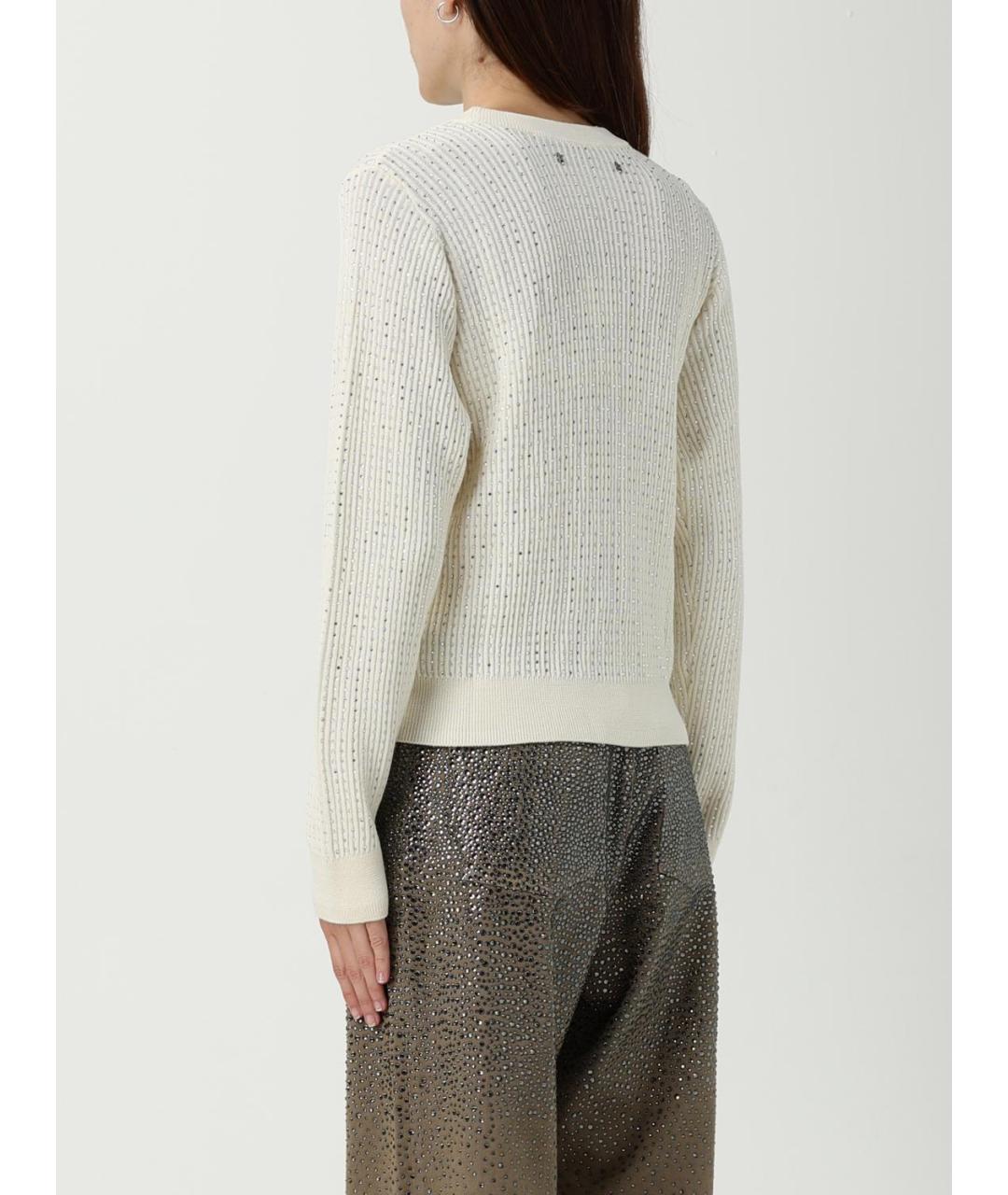 GOLDEN GOOSE DELUXE BRAND Бежевый шерстяной джемпер / свитер, фото 3