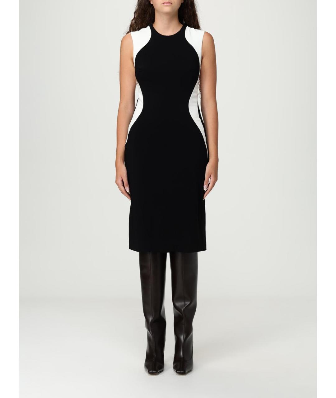 STELLA MCCARTNEY Черное вискозное повседневное платье, фото 2