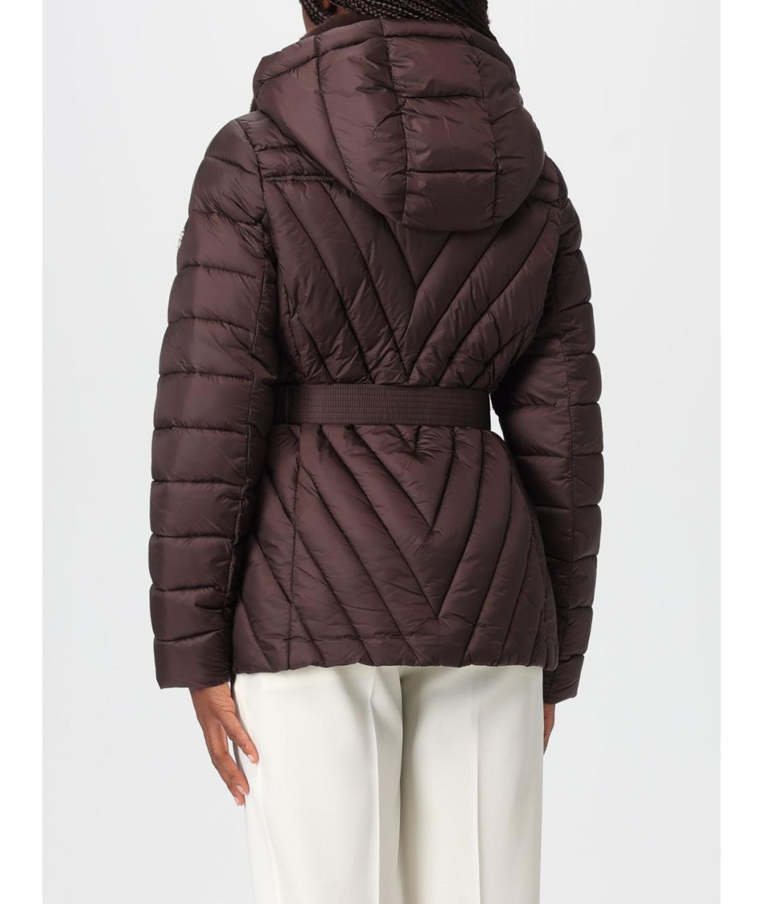 MICHAEL KORS Коричневый полиамидовый пуховик, фото 3