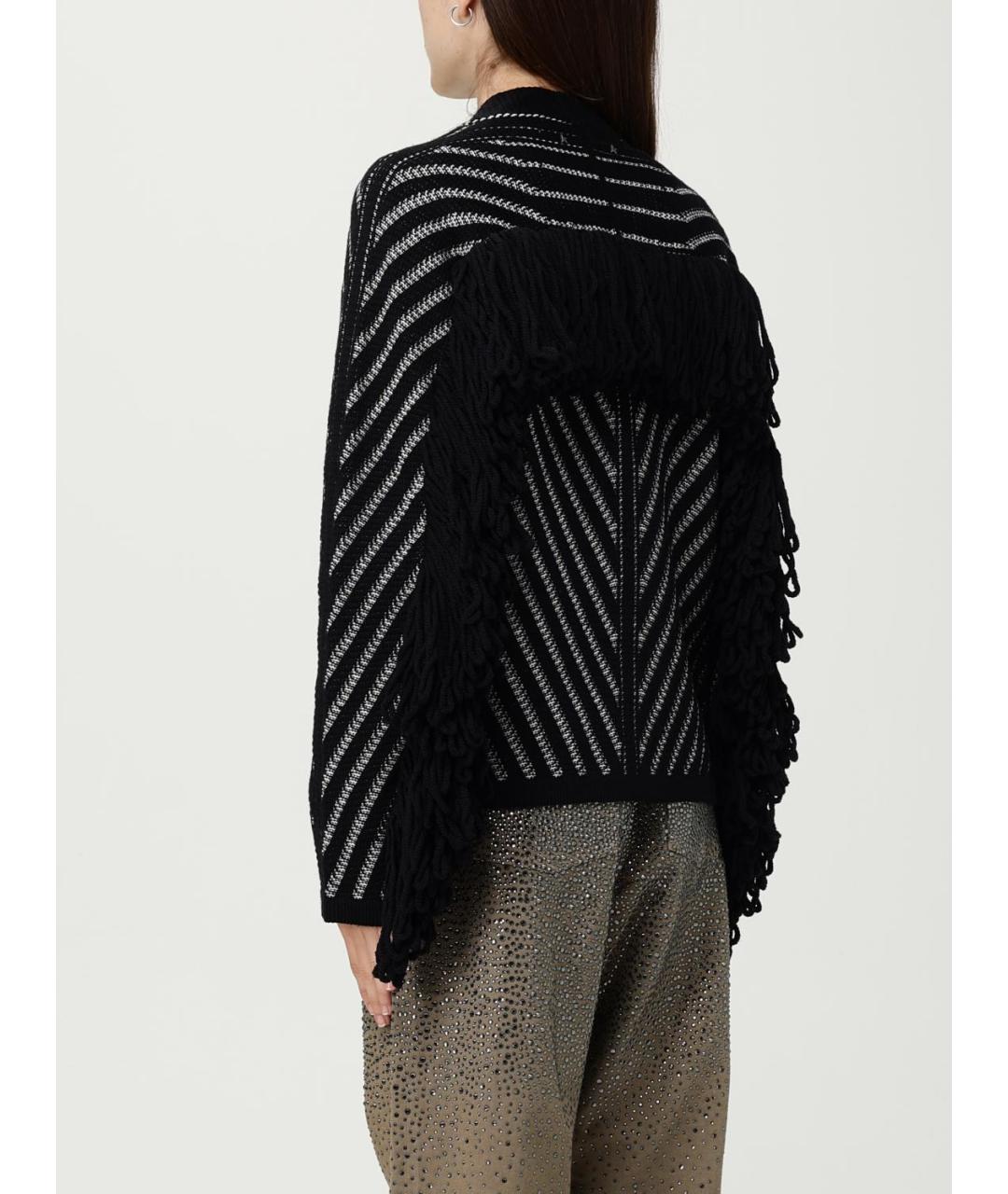 GOLDEN GOOSE DELUXE BRAND Черный шерстяной кардиган, фото 3