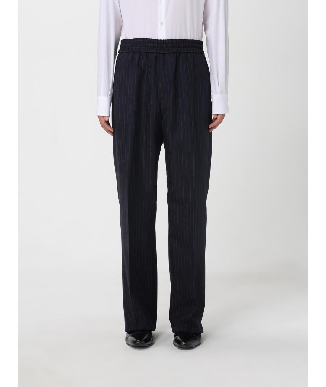 GOLDEN GOOSE DELUXE BRAND Синие хлопковые повседневные брюки, фото 6