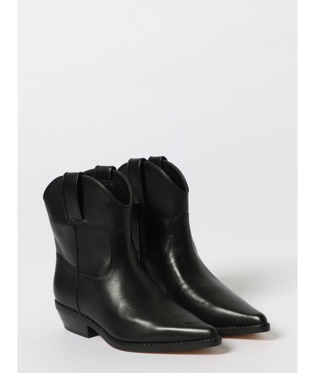 MICHAEL KORS Черные кожаные ботинки, фото 2