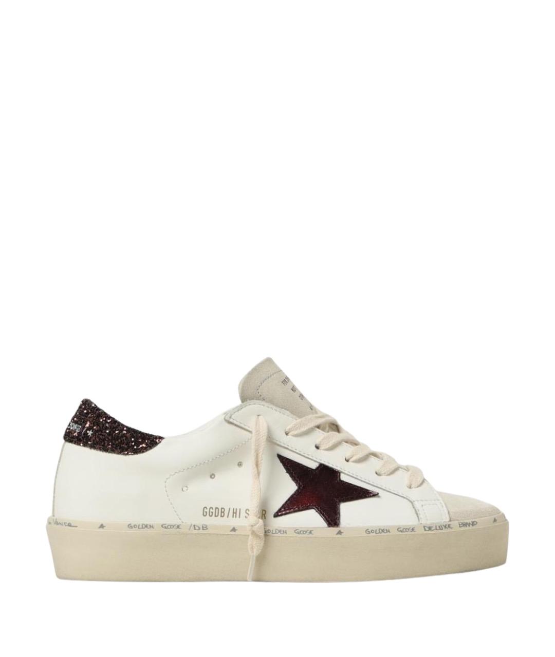 GOLDEN GOOSE DELUXE BRAND Белые кожаные кеды, фото 1